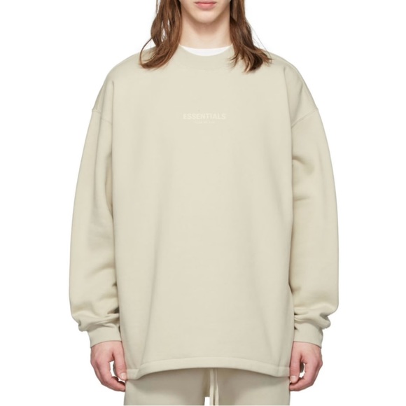 Fear of god Essentials Beige Relaxed Crewneck - Picture 1 of 2